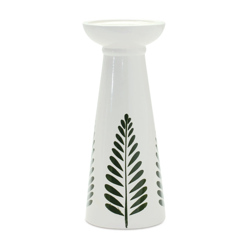 2 Piece Ceramic Tabletop Candlestick Set