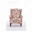 Chaise d'appoint avec pieds en bois rétro