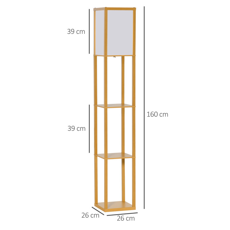 Retweet 160cm Column Floor Lamp, Natural