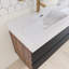 72'' Wall Mounted Double Sink Bathroom Vanity With Solid Surface Top-433716113-433716127