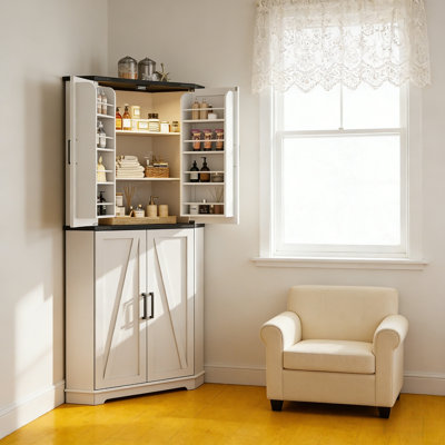 71" Corner Pantry Cabinet