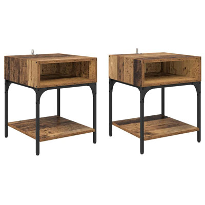 40cm W Manufactured Wood Bedside Table