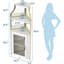 Armoire à vin de coin avec lumières DEL et porte-verre, armoire à 5 niveaux, or-404033813-404033834