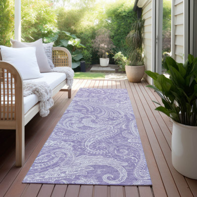 Tapis intérieur / extérieur Cresley avec envers antidérapant