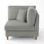 Fauteuil rembourré en velours côtelé avec dossier rembourré Seemab-99062254