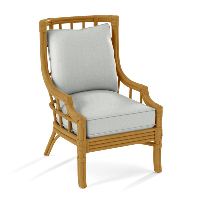 Fauteuil large 28,5 po Seville, Miel, Tissu beige performant - 0851-73