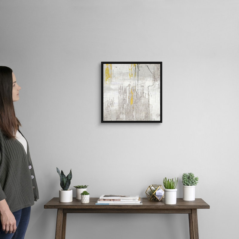 « Trickle II » par PI studio-impression sur toile, Toile avec cadre noir, H 18 po x l 18 po x P 1,75 po