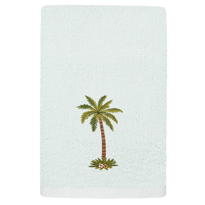  Turkish Cotton Fingertip Towel Set, Aqua