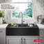 Évier de cuisine simple en acier inoxydable à tablier frontal de calibre 16 Delta Rivet ™-81984893