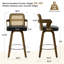 Tabouret de bar et de comptoir rembourré avec accoudoirs-1156922165-1156922172