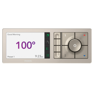U by Moen Smart Shower 4-Outlet Digital Shower Controller for Thermostatic Shower Valve