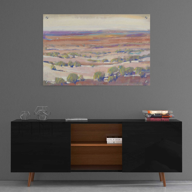 «High Desert Pastels I» par Tim O'Toole, art mural en verre acrylique, H 24 po x l 36 po x P 0,2 po