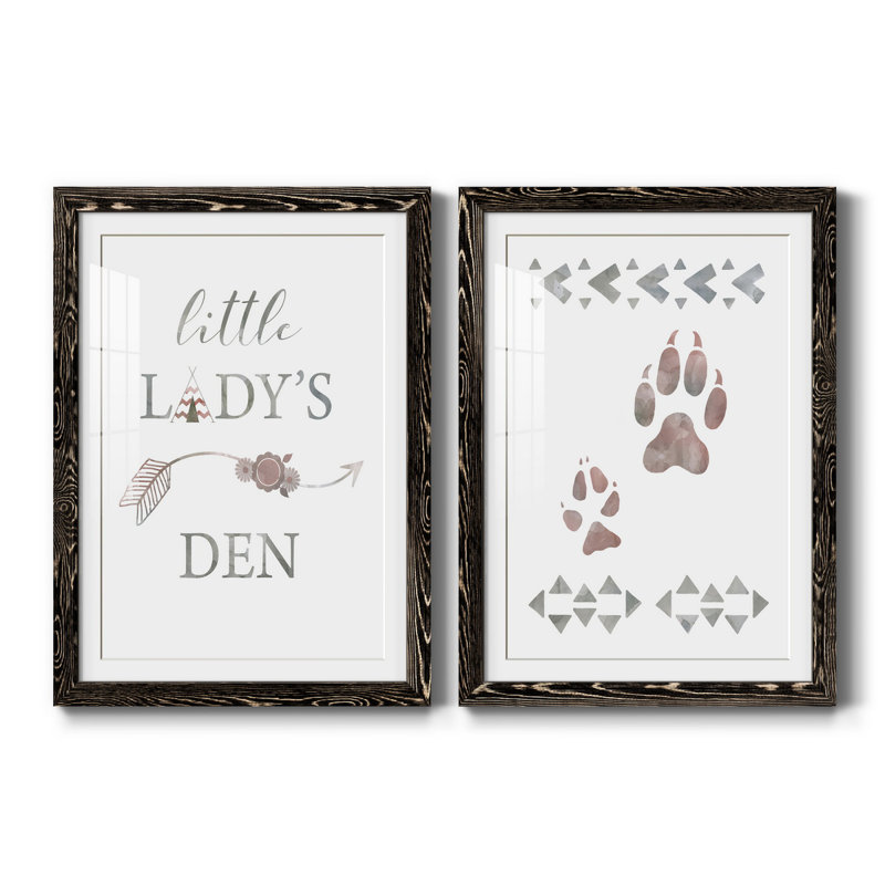 Little Lady Den Arrow - 2 pièces, H 31,5 po x l 47 po x P 1,5 po, Blanc, H 31,5 po x l 47 po x P 1,5 po