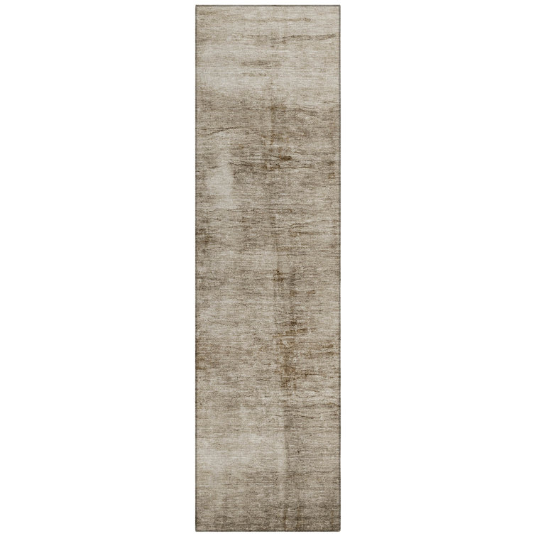 Machine Washable Indoor/Outdoor Xhevrie Beige Rug