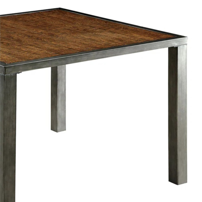 Desiree Weathered Oak Counter Height Dining Table Seats 6