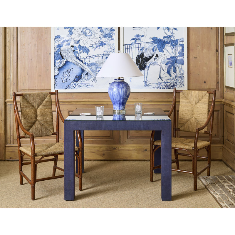 Jardin asiatique bleu et blanc II - impression d'un cadre photo