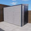 SideMate Plus 4 ft. W x 8 ft. D Vinyl Lean-To Storage Shed with Foundation