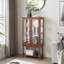 Vitrine lumineuse avec espace de rangement ouvert-133156100