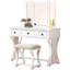 Ensemble de meuble-lavabo unique moderne avec tabouret et tiroirs à miroir pliables en MDF 1 pièce-1573960742