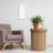 Carnegia Compact Fluted Round Side Table – Mid-Century Modern Style