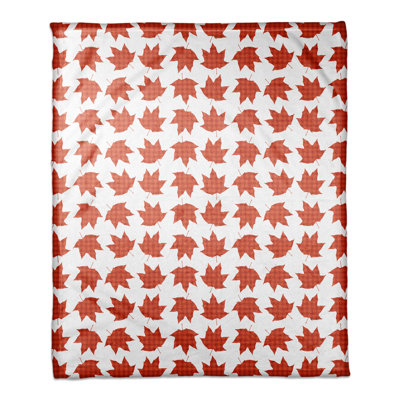  Couverture écossaise à feuilles d'automne