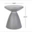 Table d'appoint d'extérieur en béton léger