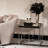 Carmela Mirrored Glass Tray Top End Table