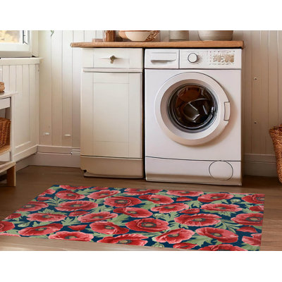 Tapis à linge léger antidérapant décoratif Poppie