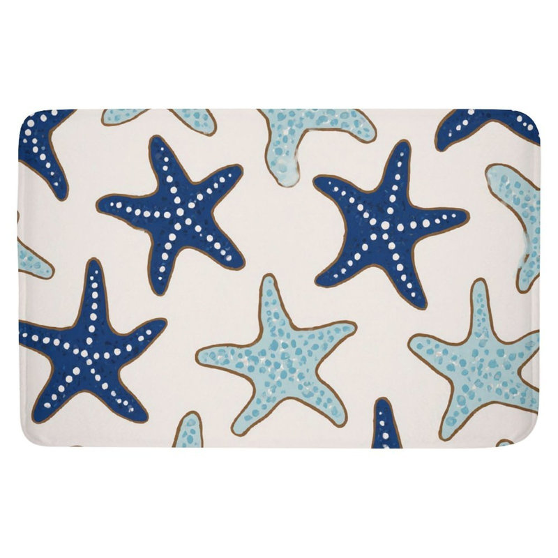 Tapis de bain bicolore 16 x 24