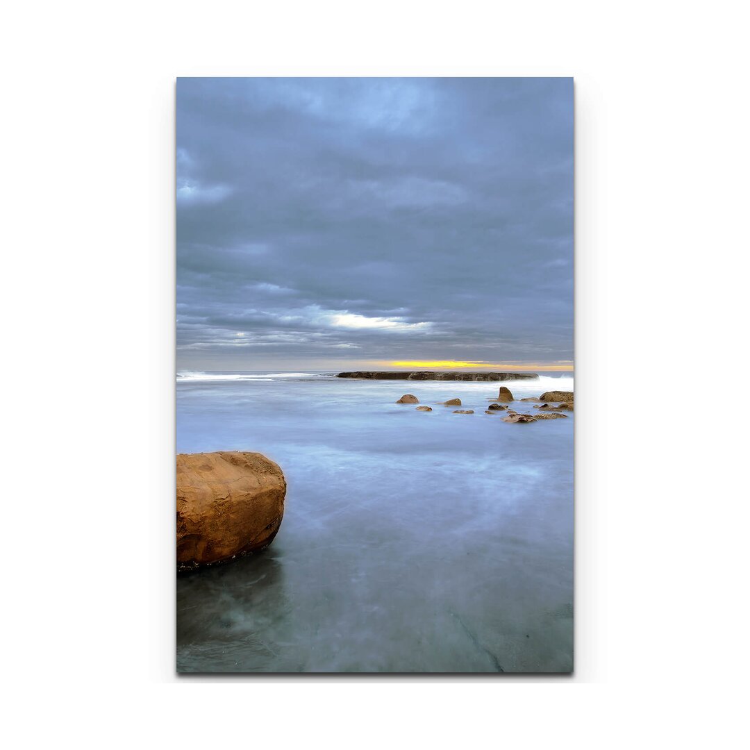 Leinwandbild Tranquil Strand am Abend