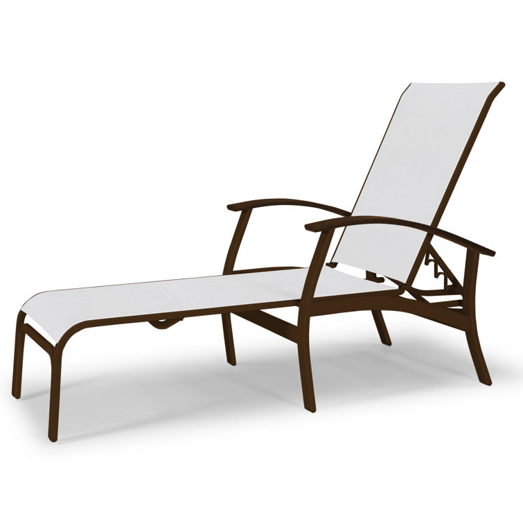 Askar Outdoor Rust-Resistant Metal Chaise Lounge