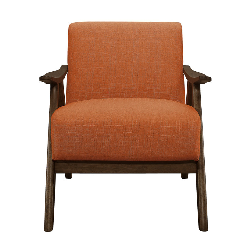 Fauteuil Lyelah, Orange Polyester