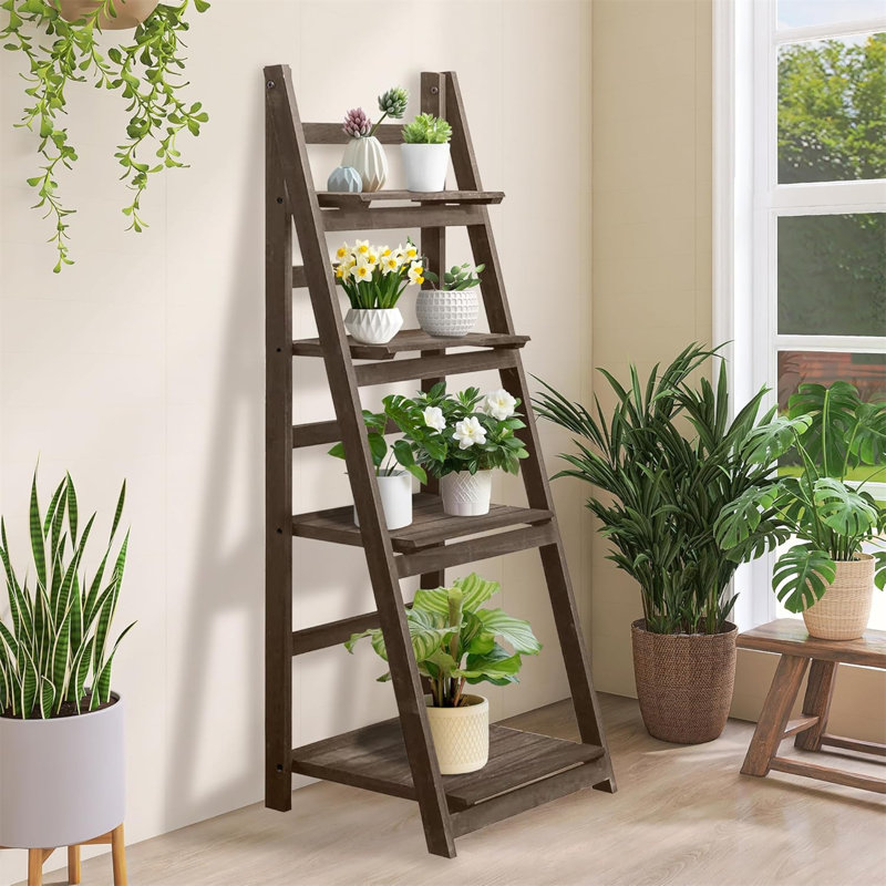 Minner 110cm H x 41cm W Ladder Bookcase