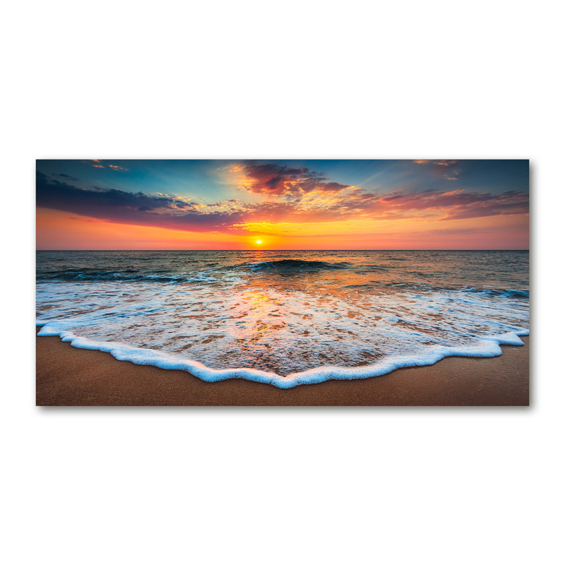 Sunset By The Sea - Wrapped Canvas Print
