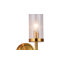 Applique murale dorée 1 lumière Transitional-26392608