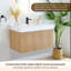 Siena 36" Wall-mounted Single Bathroom Vanity with White Artificial Drop-in Sink with Mirror