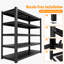 Étagère de garage robuste à 5 niveaux, capacité de 2 268 kg (5 000 lb), unité de rangement métallique réglable pour garage, sous-sol, entrepôt et atelier, 157 cm (62 po) L x 61 cm (24 po) P x 213 cm (84 po) H