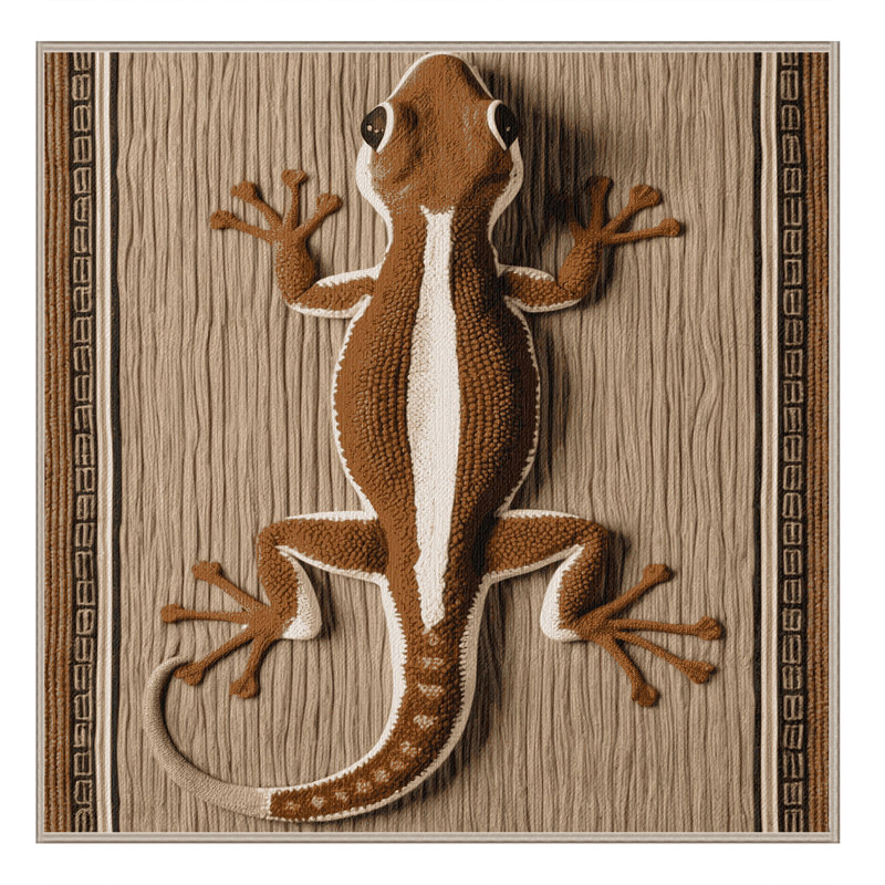  Tapis lavable Gecko, Carré 4 pi