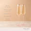 Flûte à champagne en cristal Rose