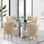 Chaise d'appoint d'appoint avec pieds dorés-1615941528