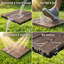Dalles de terrasse extérieures emboîtables 25 pièces/carton - 8 panneaux en relief-135880380