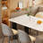 Modern Creative Rock Slab Dining Table Set-614644444