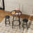 3-Piece Bar Table Set With 2 Bar Stools – Modern Pub Table-391464655-391464627