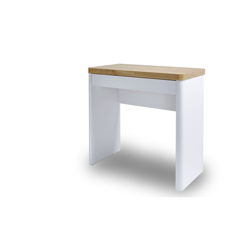 Hollice Writing Desk, Oak/White