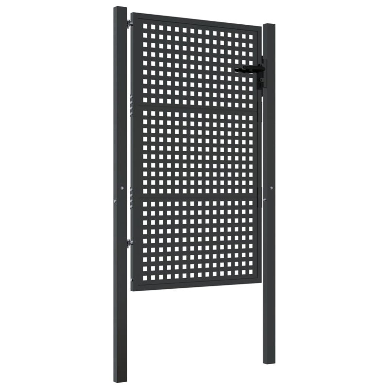 Ankrum Anthracite Metal Gate, 105cm H x 200cm W x 1.6cm D