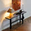 Console noire en bois massif-1300522073