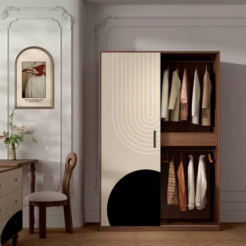 Garde-robe ligne rétro, Noir