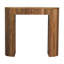 Console droite en bois massif Soba, 1 tiroir, brun clair, table