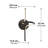 Alayanna LED Armed Sconce