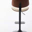 Chaises de bar pivotantes à 360 ° en noyer et en bois cintré noyer-1088686679